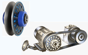 Adjustable Center Var. Speed Pulley Drives With Diaphragm Springs